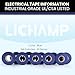 Lichamp 10-Pack Blue Electrical Tape Waterproof, 3/4 in x 66ft, Industrial Grade UL/CSA Listed High Temp Electrical Tape Blue Electric Super Vinyl