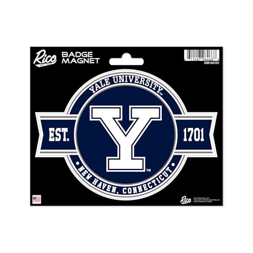 Rico Industries NCAA Yale Bulldogs Standard Badge Magnet - for Car, Fridge