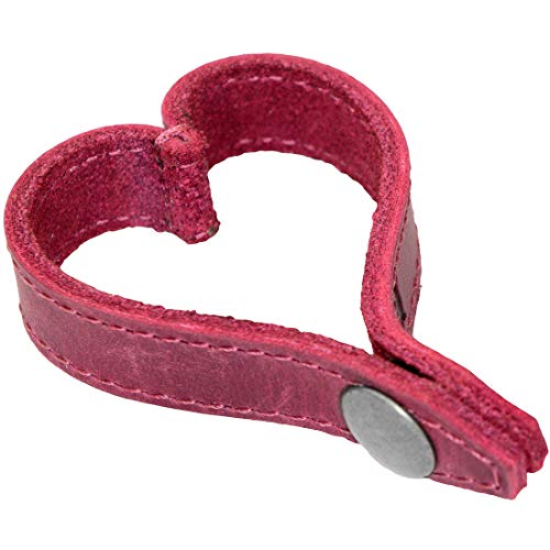 Hide & Drink, Leather Heart Key Holder/Keychain/Ring/Love/Purse Accessories, Handmade Includes 101 Year Warranty