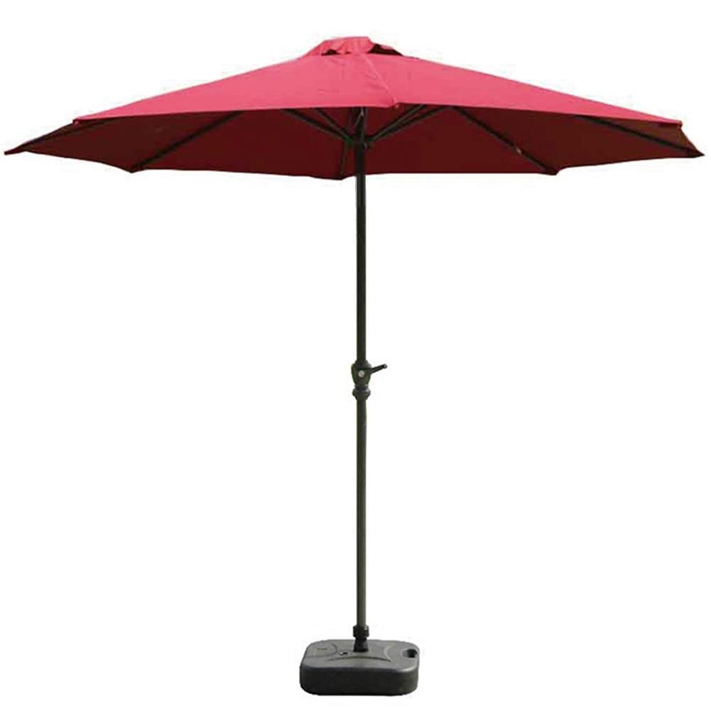 HCZKIUJY Beach Parasol Parasols 9Ft/2.7M Garden Patio Umbrella - Outdoor Market Table Umbrella With Crank For Garden, Deck, Backyard And Pool Side,9ft/270cm-Brown (9ft/270cm Brown)