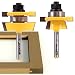 Yonico 12249q Shaker 2 Bit Rail and Stile Router Bit Set 1/4-Inch Shank