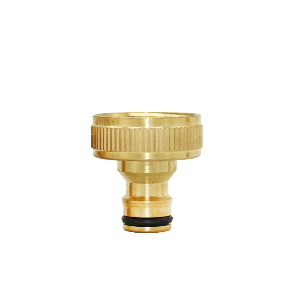 1/2", 3/4",5/8", 1" Filettatura Connettore rapido Ottone Adattatore per irrigazione da Giardino Irrigazione a Goccia Tubo Flessibile in Rame Raccordi per connettori rapidi, 1"