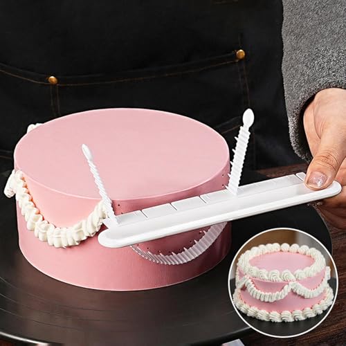Regla multiusos para tartas con bordes firmes para repostería casera 6