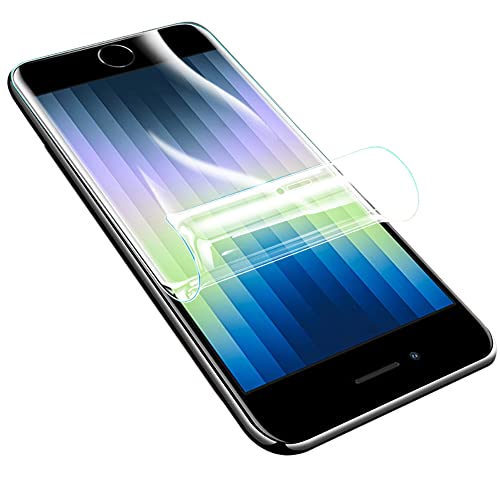 Negugew 2 Pièces Protections d'Écran pour iPhone SE (2022/2020), Film Hydrogel Ultrafin en TPU Souple Sensibilité Tactile