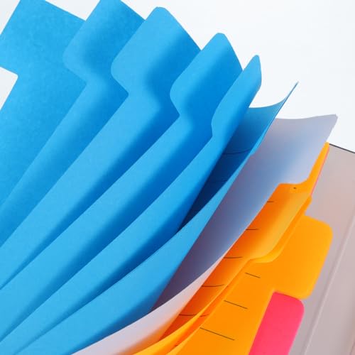 Haftnotizen Set, 400 Stück Bunte Sticky Notes mit PU-Lederhülle 6 Größen Selbstklebende Seitenmarker Klebezettel Index Tabs für Bücher Ordner Bürobedarf Schulsachen