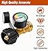 CALPOSE Propane Tank Gauge, 3 Colors Coded Universal for Cylinder, Grill, Heater, RV Camper and More, 5-40 Pound LP Tank Gas Level Indicator, QCC1 / Type 1 Connection