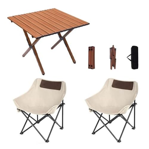 Table de camping gonflable en acier au carbone robuste et plateau pliable nomade