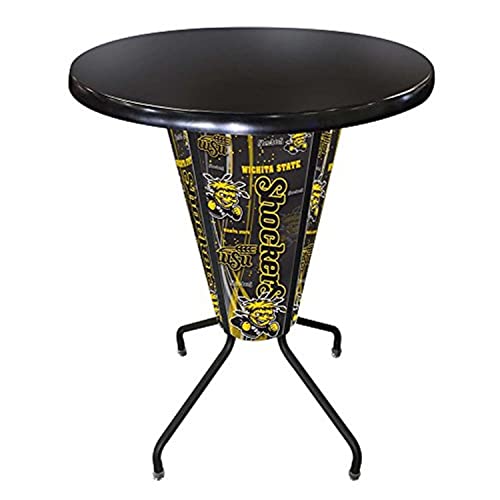 Holland Bar Stool Co. 42 in. Wichita State University Pub Table in Black