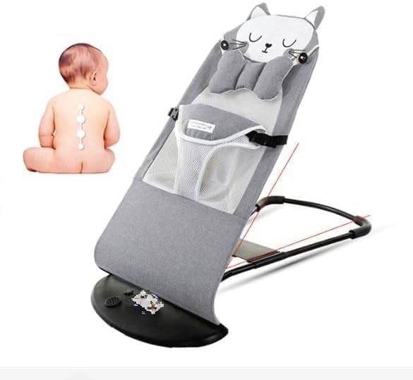 Infant Comfort Baby Bouncer Rocking Chair Ergonomic Baby Bouncy Seat Foldable Reclining Foldable Bouncer for Baby up-to 2 Years Sleeping & Swing Chair Multicolour Up to 10 Kg-image-11