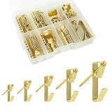 Picture Hanging Kit ， 10-100lbs Heavy Duty Picture Hangers ，140pcs Golden Picture Hanging Hooks，P