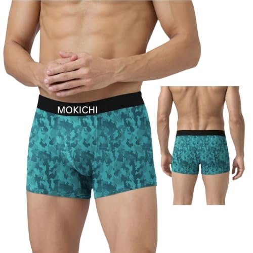 Image of Men's Printed Boxer Briefs | Soft Stretch Comfortable Trunks with Elastic Waistband | Breathable Everyday Innerwear for Men | Assorted Multicolor Prints | Pack of 4