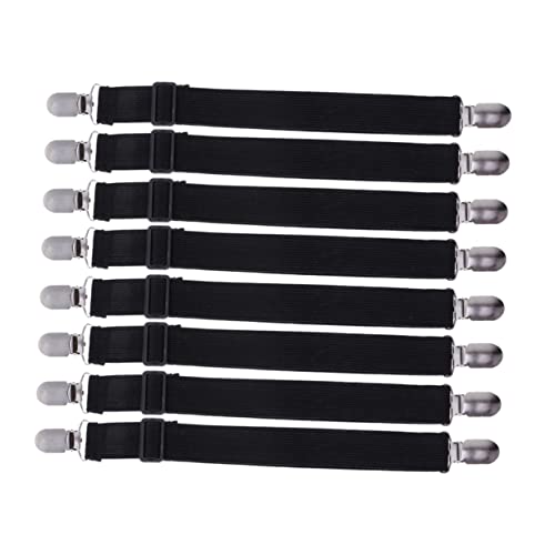 BESPORTBLE Folha 8pcs Elásticos De Cama Clipes De Colchão Clipes De Canto De Pinça De Fixadores Clip