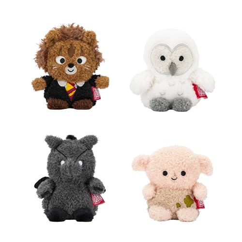 BumBumz 4.5-inch Warner Brothers, Harry Potter Bumz Plush 4-Pack - Collectible Stuffed Toys - from The Makers of Original Squishmallows - Ages 3+
