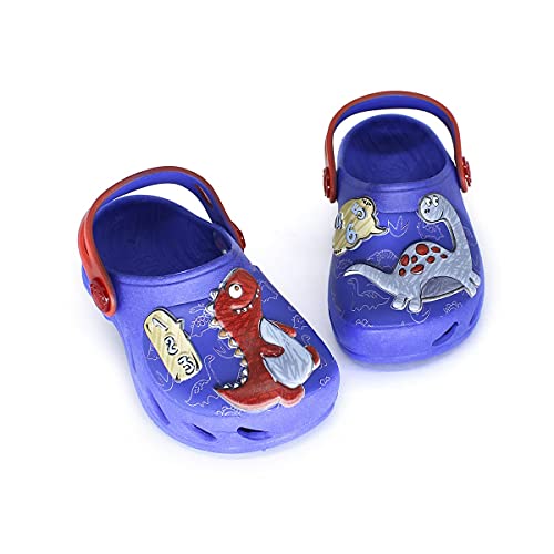 Babuche Plugt Ventor Baby Dino 123 Azul - 23/24