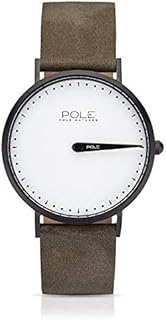 POLE Watches - Herren-Quarz-Analog-Einzeigeruhr mit Lederarmband (Everest)