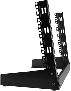 StarTech 8U 2-Post Desktop Open-Frame Server Rack, 19in, 110lb (RK8OD)