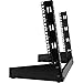 StarTech.com 2-Post 8U Desktop Server Rack, Small Open Frame 19in Computer Rack, Compact Network Rack for AV / Studio / Data / IT Equipment, Free Standing Two-Post Home/Office Rack , TAA (RK8OD)