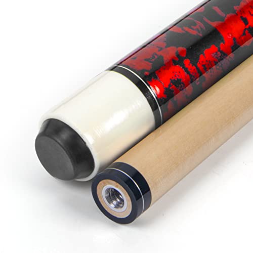 LOTKEY Pool Stick, Pool Cue 58\'\' 21 oz Cue Sticks with Extra 2 Pool Chalks Canadian Maple Pool Sticks Durable for Professional Billiard Players