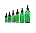6PCS Verde vidrio del aceite esencial Frascos botella frasco cuentagotas con tapa...