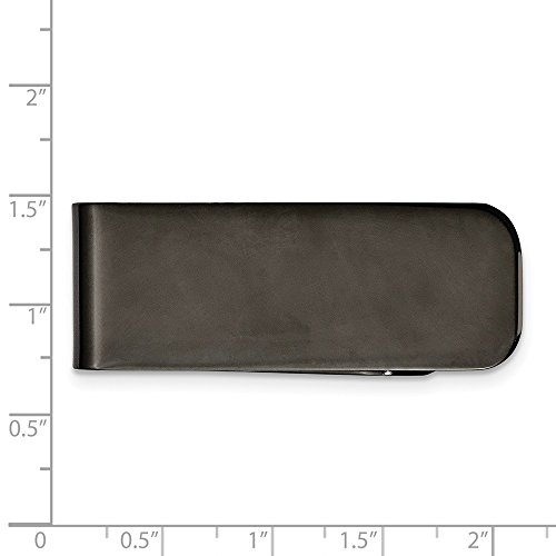 Stainless Steel Polished Black IP-Plated Money Clip (17mm x 47mm)4