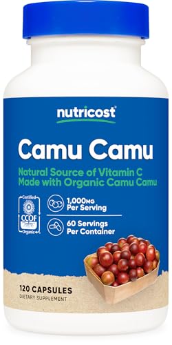 Nutricost Camu Camu (1000mg) 120 Capsules Gluten Free