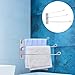 Toyvian Rotary Stainless Steel Towel Rack with 3 Bars Tool-Free Installation Bathroom Wall Towel Holder Organizer for Home Use