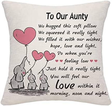Bommex Nanny Gifts from Granddaughter Grandson Grandma Nanny Cushion Cover Throw Pillow Cover Cushion Case Thanksgiving (nanny-1)
