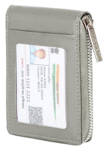 Image of WildHorn Rfid Protected Leather Wallet For Men,Grey
