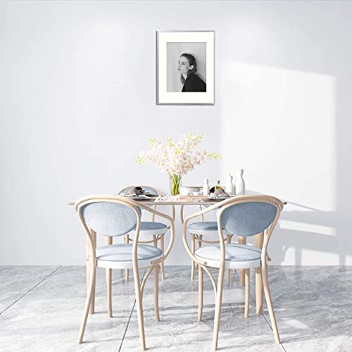 Golden State Art, 11X14 Aluminum Photo Frame With Ivory Mat For 8X10 Pictures - Sawtooth Hangers, Spring Clips - Wall Mounting - Real Glass - Metal Frame (Silver, 1-Pack) #TOP2