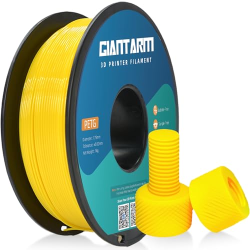 Image of GIANTARM Yellow PETG 3D Printer Filament Toughness Enhanced 1kg (2.2lbs), 1.75mm Dimensional Accuracy + /-0.03mm, 1080 Feet(330m /Roll, Vacuum Package, Fit for Most 3D FDM Printer