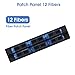 Duogalia 2-Pack 6 Duplex SC/UPC Fiber Patch Panel with Duplex Singlemode Blue SC Adapters, 12 Fiber Ports