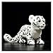 XUXFANG Plüschspielzeug Simulation stehend Schnee Leopard gefüllte plüsch Spielzeug niedlich Panthera Uncia unkonto weiche weiße Unze doll Geburtstagsgeschenk for Kinder Spielzeug niedlich