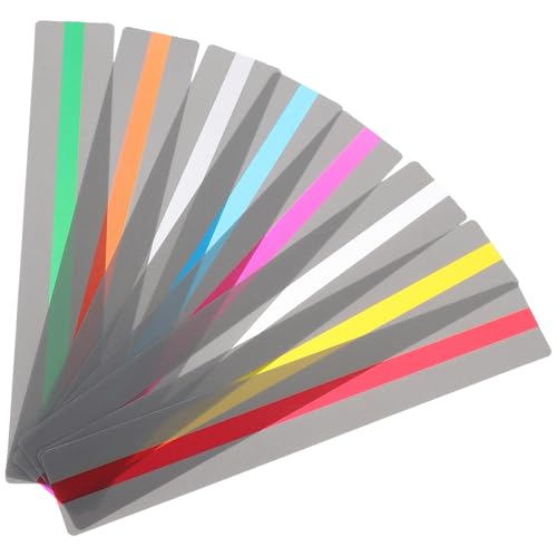 EXAOMBLE 8pcs Reading Guide Strips Bookmarks for Students and Teachers Reading Tracking Rulers for Improved Comprehension and Retention Suitable for All Book Types