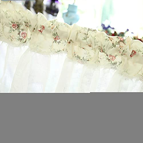 Moderne café rideaux en coton polyester LUNEZY au tissage structuré haut de gamme