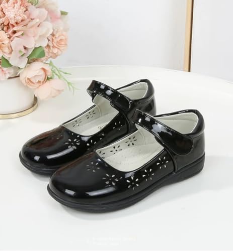 Little Kids Girls Classic Mary Jane Flats Black School Uniform Dress Shoe Formal Footwear for Students2