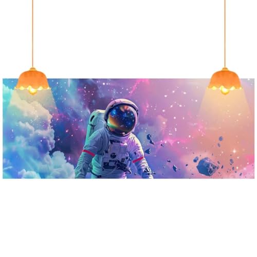 Peinture Diamant Astronaute 160x80 cm sans Flou : Toile XXL Nette pour Décoration Maison fa682