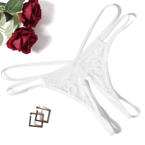 Image of Avidlove Women Lace Panties Floral Lace Briefs Mesh Hollow Out G-String Thongs T-back Underwear 1-4 Pack