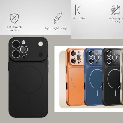 Image of Converter Case for iPhone 11 Pro Max | Premium Protective Mag-Safe Cover | iPhone 17 Pro / iPhone17 Pro Max Series Style Design | in-Built Camera Guard | Wireless Charging Compatible (Black)