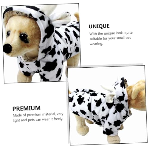 Disfraz para perro estampado de vaca, talla S miniatura 5
