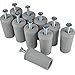 Produktbild Rolladenstopper Anschlagstopper Rolladen Stopper Anschlagstopfen Rollladenstopper Anschlagpuffer Anschlagwinkel Rollostopper Endanschlag Grau 40 mm Offen 5er SET = 10 Stück