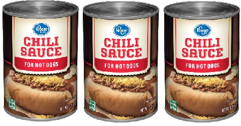 Chili Sauce For Hot Dog (Pack Of 3 Cans,10 oz. Each)
