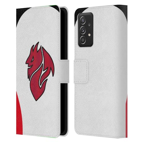 Étui AC Milan Samsung A53 5G : Housse Portefeuille en Cuir Officielle Away Kit
