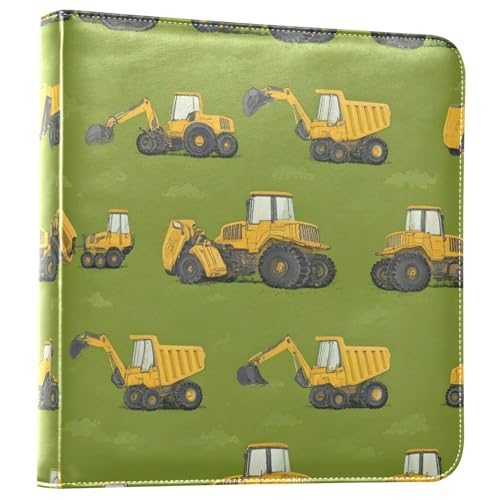 Álbum de fotos adhesivo DIY scrapbook con diseño de excavadora, encuadernación de 3 anillas, 40 páginas, tamaño 8x10 para recuerdos miniatura 1
