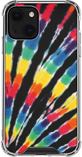 Skinit Clear Phone Case Compatible with iPhone 13 - Officially Licensed Liquid Blue Tie Dye - Rainbow Design
