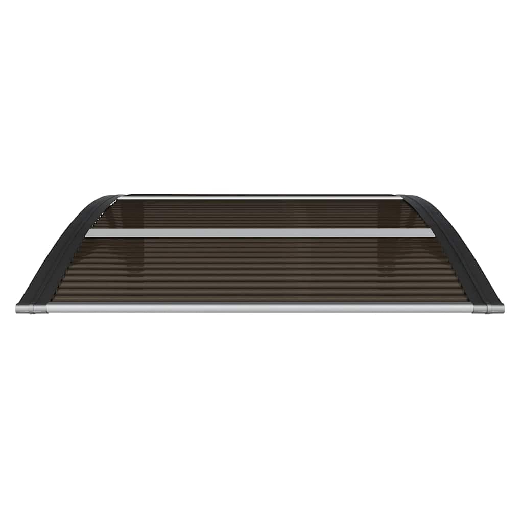vidaXL Pensilina per porta nera 80x75 cm in policarbonato