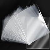 Huucozn 100 Stück Klarsichtfolien Karten Fotohüllen 5x7 Zoll (13x18 cm) Einsteckalbum Transparent Folien Aktenhülle Postkartenhüllen Sichthüllen für Fotoalben Postkarten Sammelhüllen Dokumente
