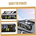 Amosfun Car Digital Clock Solar-Powered Thermometer Vehicle Dashboard Car Accessory Thermometer