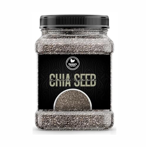 Image of Farmer's Feast Chia Seeds 1kg for Weight Management | Rich in Fiber, Protein & Calcium | Omega 3 Superfood Seeds for Weight Loss, Digestion & Healthy Diet (Pack of 1)