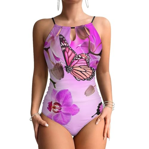 Maillot de bain contrôle ventre pour femme effet sculptant fleurs