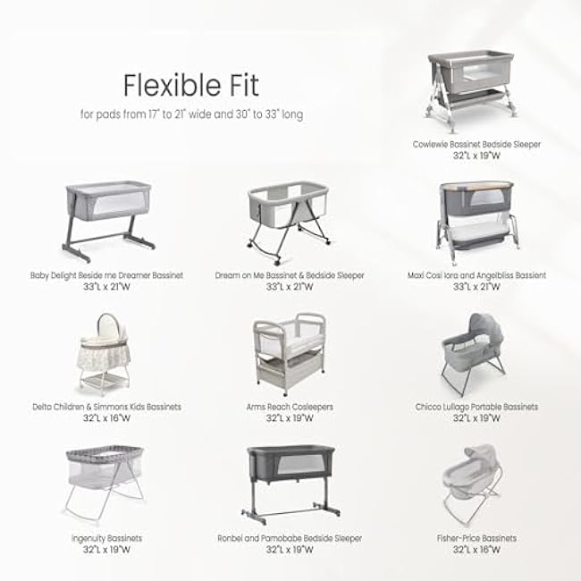 lulumoon Muslin Bassinet Sheets Baby: Cotton Bedside Sleeper Bassinet Sheets Fitted for Boys and Girls